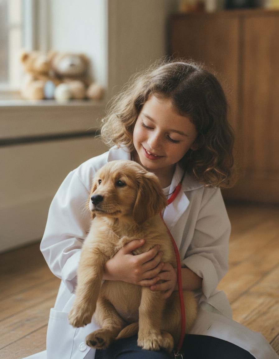 Example: A puppy who needed her, the first patient